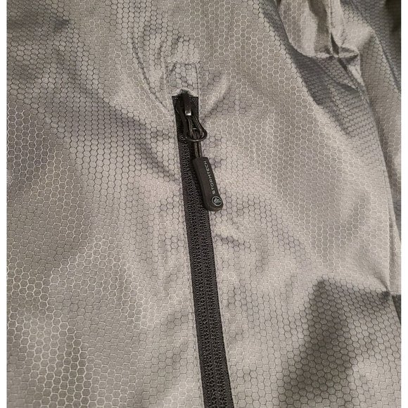 Men's Large Stormtech Performance Rain Jacket Waterproof Gray XBOX Logo Mesh - Picture 5 of 12